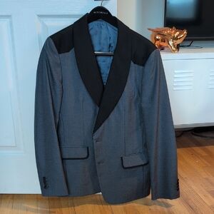 Prada Charcoal and Black Blazer